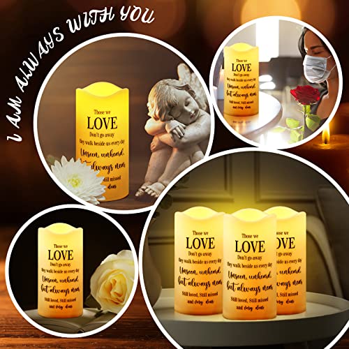Pangda Flameless Memorial Candle with Remote Real Wax LED 3x6 in, Love - style: Love