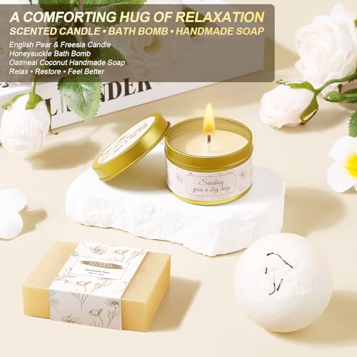 Get Well Soon Gifts for Women, Self Care Gift Basket with Bible Verse Jar, Thinking of You Encouragement Gifts Care Package for Women After Surgery Recovery Comfort Gift for Mom Friend