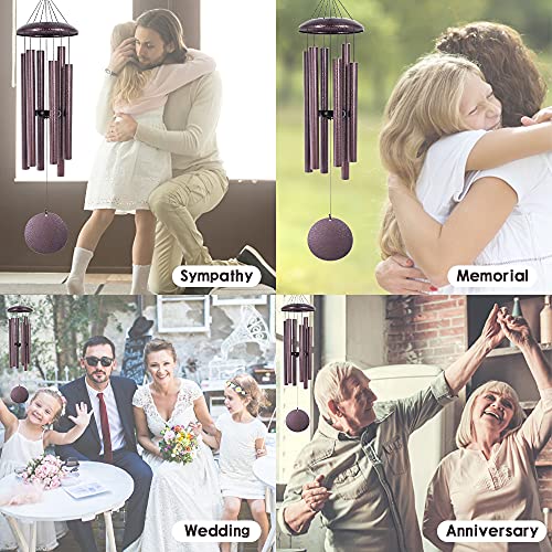 ASTARIN Wind Chimes Deep Tone, 36 Inch Large Metal Windchimes Outdoor - size: 36" Bronze