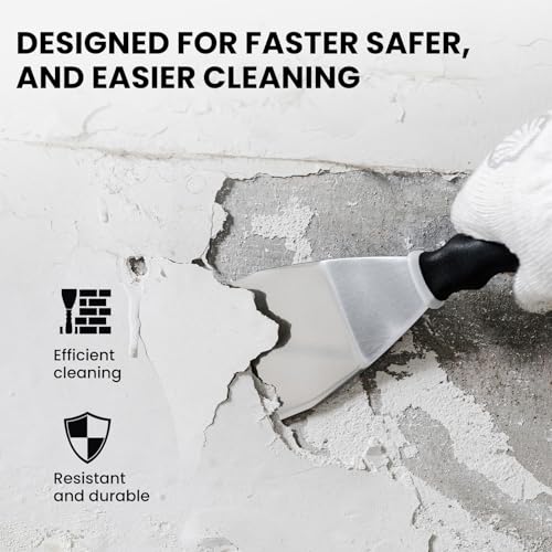 Mister Rui 2 Pack 3" Bent Heavy Duty Scraper, Hammer End with Pole Socket | Heavy-duty bent scraper set, 2pc. 3" blade for paint removal and surface repair. Hammer end, pole socket for extension pole - color: Gray-2 Pack