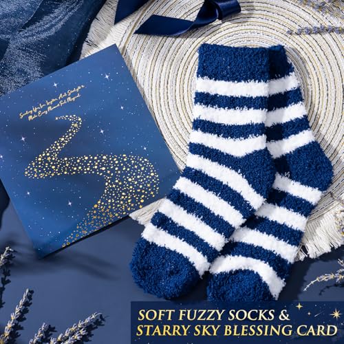 Suhctuptx Birthday Gifts for Women, Mothers Day Gifts for Mom, Starry Sky Spa Gift Basket with Universe Necklace, Self Care Gift Set for Her, Teacher Appreciation Gifts, Wife Sister Friend Boss Lady - color: Starry Blue