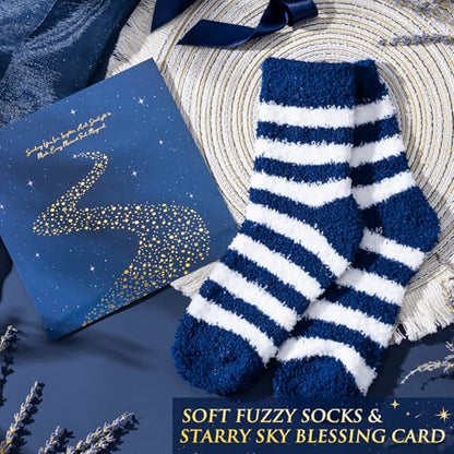 Suhctuptx Birthday Gifts for Women, Mothers Day Gifts for Mom, Starry Sky Spa Gift Basket with Universe Necklace, Self Care Gift Set for Her, Teacher Appreciation Gifts, Wife Sister Friend Boss Lady - color: Starry Blue