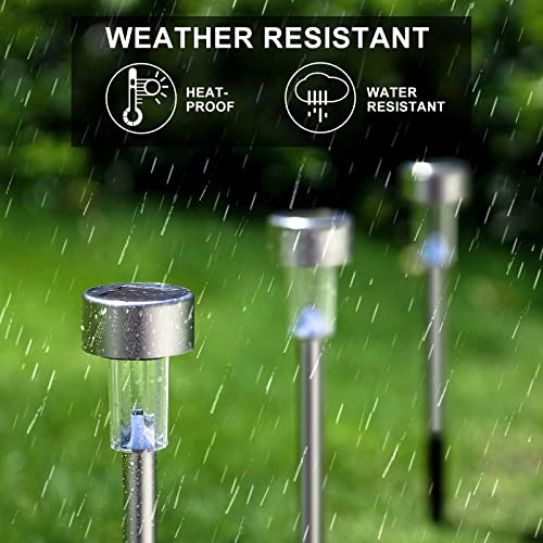 Solar Lights Outdoor Waterproof, Solar Garden Lights, Warm White, 12Pack - color: Warm White, size: 12 Pack