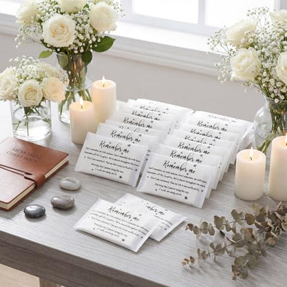 Tenceur 50 Bulk Funeral Tissues Packs Facial Tissue 3 Ply Favor, Classic - style: Classic