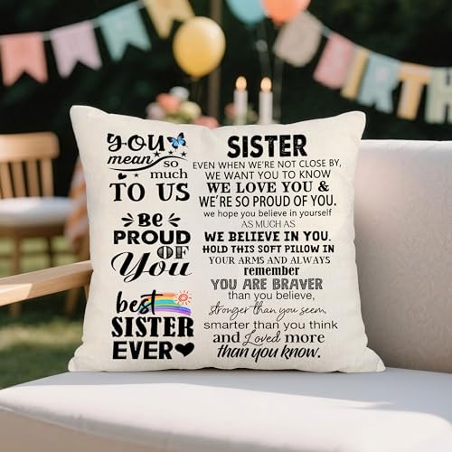 Even When We're Not Close by Throw Pillow Cover Friendship Present for Women Girls Birthday Gift Graduation Gift Inspirational Gift (Friend-we Female) - color: Friend-we Female