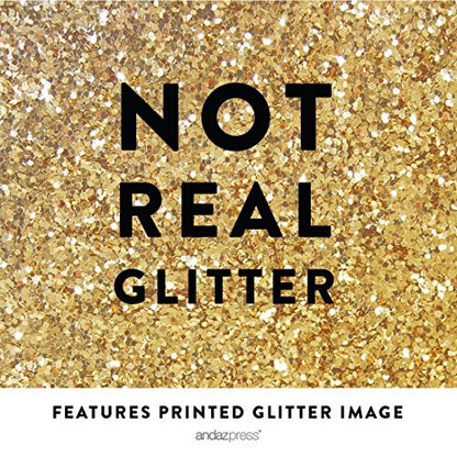 Andaz Press Wedding Party Signs, Gold Glitter Print, 8.5x11-inch, Programs, Please Take One Table Sign, 1-Pack, Not Real Glitter - color: Activity Programs