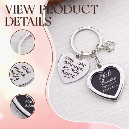 Pet Memorial Gifts Photo Keychain for Loss of Dog Remembrance Sympathy Gift Dog Photo Frame chain for Pet Memorial Keychain You Are Always in My Heart