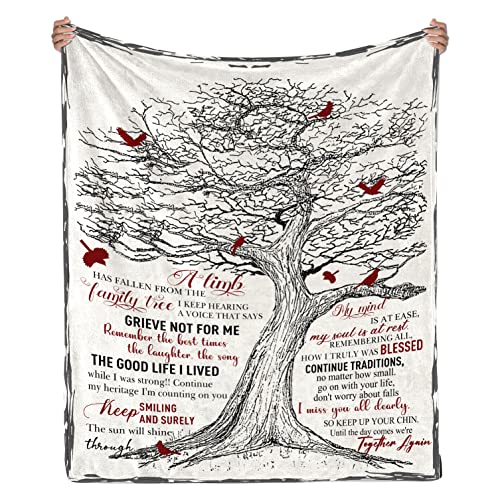 Bereavement Gifts Blanket Sympathy Gift Memorial Gifts - in Memory of Loved One, Condolences Gift, in Loving Memory Blankets, Memorial Gifts for Loss of Mother/Father/Pet Throw Blankets 80" x 60" - size: 80*60inch