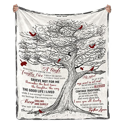 Bereavement Gifts Blanket Sympathy Gift Memorial Gifts - in Memory of Loved One, Condolences Gift, in Loving Memory Blankets, Memorial Gifts for Loss of Mother/Father/Pet Throw Blankets 80" x 60" - size: 80*60inch