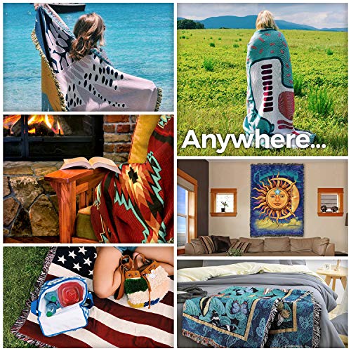 Pure Country Weavers Heaven Has Gained A New Angel Blanket - Sympathy Bereavement Gift Tapestry Throw Woven from Cotton - Made in the USA (72x54) - color: New Angel, size: 72" x 54"