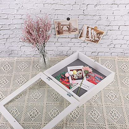 Frametory 11x11 Shadow Box Frame Display Case, 2-inch Depth (White) - color: White, size: 11x11(1 Set)