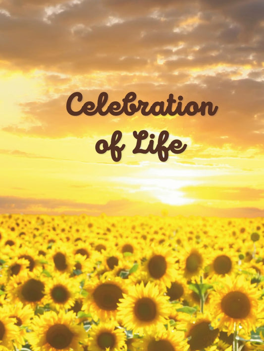 Celebration of Life: Funeral Guest Book (Sunflowers Picture) for Memorial Services and Condolence Messages. Registry Sign in Book with Name, Address Line, Email, Phone, Comments