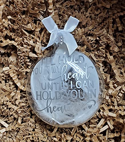 Memorial Gift Funeral Heaven Christmas Ornament Miscarriage Baby Loss Angel Wings in Loving Memory