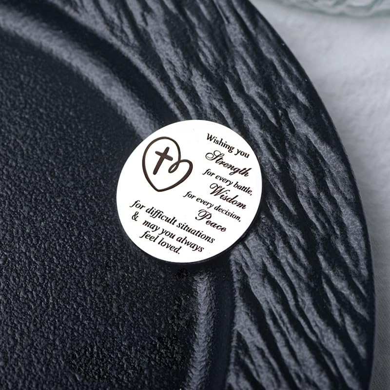 Pocket Hug Token for Women Mom Friend Birthday gifts for Her Him Long Distance Gifts for Men Dad Son Inspirational Keychain - color: Wishing You Strength