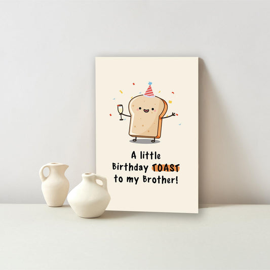 Happy Brother Birthday Card,Funny Brother Birthday Gifts from Sister, Christmas Gifts for Brother,Birthday Card for My Brother - color: WX-092