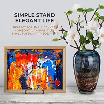 TR-LIFE 3 Pack 4.5 Inch Plate Stands for Display - Easel Holder Stand for Picture Frame, Decorative Platter, Book, Photo - size: 4.5 Inch
