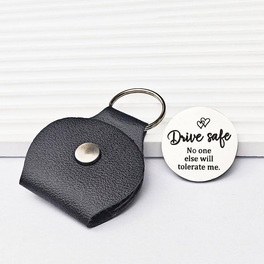 RFTWXHPN Long Distance Relationship Friendship Gifts for Women Men Pocket Hug Tokens Christmas Gift for Boyfriend Girlfriend - color: Drive Safe No One
