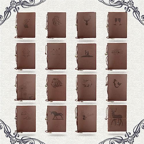 AIOR Scrapbook Photo Album 60 Pages Memory Book Leather Scrap Book DIY Guest Photo Book Wedding Travel Memory Album for Graduation Birthday Gifts (Moon Fema) - style: Moon Fema