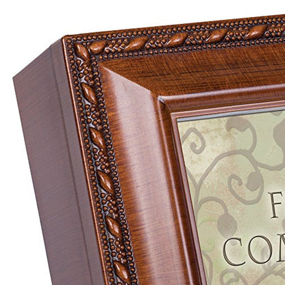 Cottage Garden Inspirational Music Box - Communion Plays Ave Maria with Woodgrain Finish