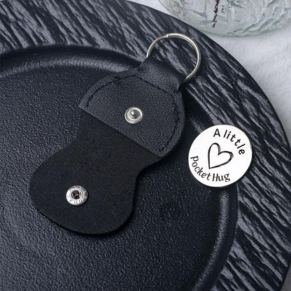 Pocket Hug Token for Women Men Him Birthday Inspirational Gifts for Daughter Friend Long Distance Gifts for Wife Mom - color: Boy to Mom