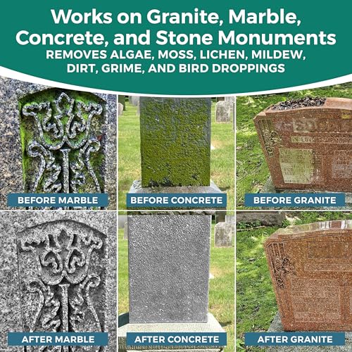 NORTHWEST ENTERPRISES Headstone Cleaner, Removes Dirt & Moss, 8 oz - size: 8 Fl Oz (Pack of 1)