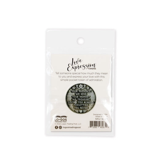 Loving Memory Memorial Gift - Bereavement Love Expression Remembrance Coin for Grieving & Never Forgotten Token of Encouragement - color: Single Coin