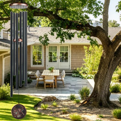 60” Large Wind Chimes for Outside, Deep Tone Hummingbird Decor - size: 60" Hummingbird