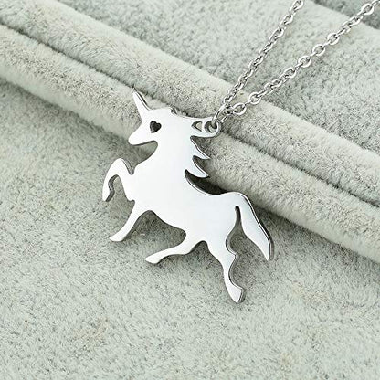 Jewelkeeper Jewelry Box for Girls with Drawer - Spinning Unicorn Doll to The Beautiful Dreamer Tune Music Box - Little Girls' Jewelry Set Includes Unicorn Bracelet and Necklace - 5Dx7Wx4H Inches