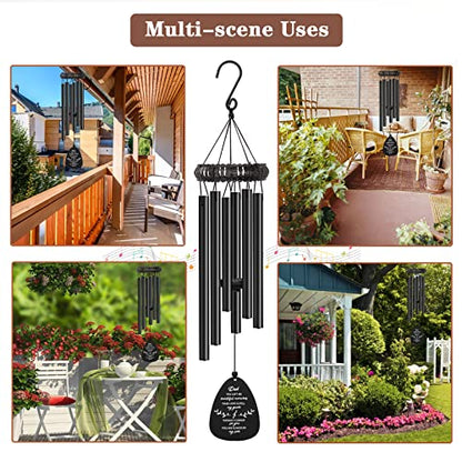 Memorial Gifts for Loss of Dad, 30" Metal Memorial Wind Chimes for Loss of Father, Windchimes In Memory of Dad, Sympathy Bereavement Gifts for Loss of Father