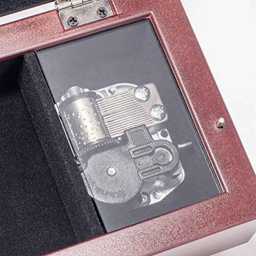 Cottage Garden in Memory Very Dear Rosewood Finish Embossed Jewelry Music Box - Plays Tune Canon in D