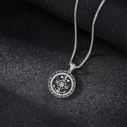 925 Sterling Silver Patron Saint Necklace Amulet Miraculous Medal Pendant Jewelry for Men Women with Friendship Talisman Travel Inspirational Gifts - color: black-I