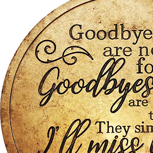 Spoontiques - Garden Décor - Goodbyes Stepping Stone - Decorative Stone for Garden - style: Goodbyes