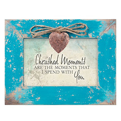 Cottage Garden Cherished Moments Teal Distressed Jewelry Music Box Plays Wind Beneath My Wings