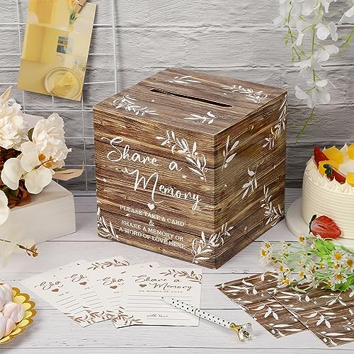 Pajean 50 Share a Memory Cards and Box, Wood Color, Classic - color: Wood Color, style: Classic