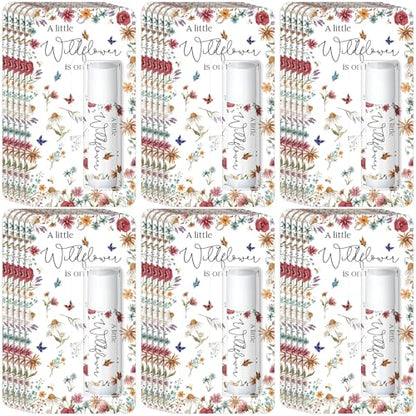 30 Pack a Little Wildflower Baby Shower Games Prizes Gifts Bulk Wildflower Lip Balms Favors for Winners Boys Girls Gender Reveal Favors Decorations Halloween Baby Shower Thanksgiving Gift Bags Stuffer - style: A Little Wildflower