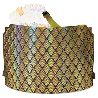 Papyrus Blank Pop-Up Card for Weddings, Engagement, Anniversary and all Occasions (Champagne Toast) - color: FSC Champagne Displayable