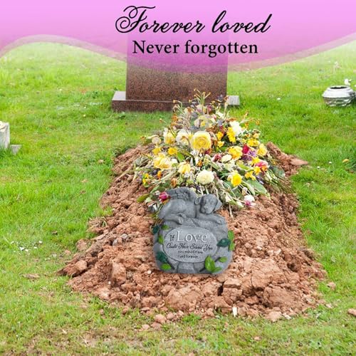Dog Memorial Gifts for Loss of Dog - Forever My Guardian Angel Garden Dog Memorial Stone，Dog Passing Away Sympathy Gifts - Thoughtful Pet Loss Sympathy Gifts