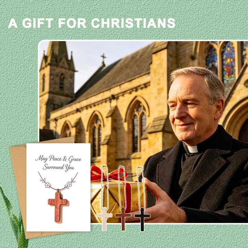 Christian Cross Pocket Hug Token Catholic Religious Greeting Cards with Cross Christians Gifts for Church Christmas Conference Gifts for Women Men Prayer Faith Christmas Exchange Card for Friend Guest - color: Christians Gifts Card