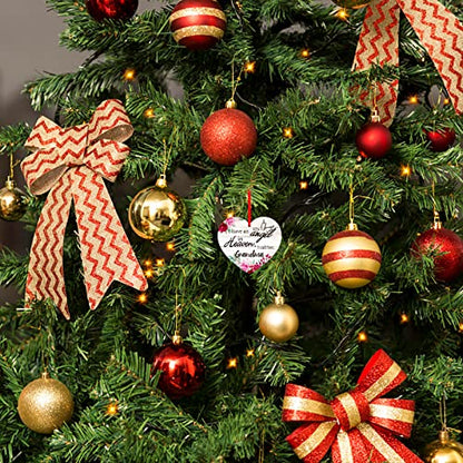 SICOHOME Memorial Ornament for Grandma, I Have an Angel in Heaven Keepsake - Sympathy Gifts for Loss of Grandmother - Comforting Bereavement Gift with Gift Box - Memorial Christmas Ornament