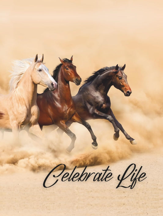 Guest Book: Funeral Service Guest Book, Golden Gallop Celebration of Life Book – A Celestial Guest Registry for Equestrian Memorials, Legendary Tributes & Joyful Reunions