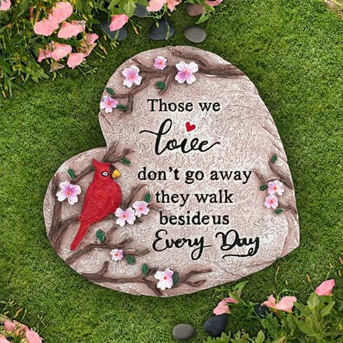 Sympathy Gifts for Loss of Loved One, Memorial Garden Stones in Memory of Loved One Gifts, Bereavement Condolence Memorial Gifts for Garden, Outside, or Home Decor (10 inch) - size: 10 inch