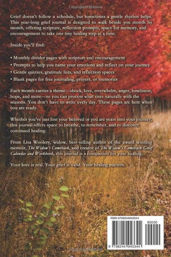 The Widow's Comeback Guided Grief Journal: A Year of Guided Reflection for Healing Hearts (The Widow's Comeback Series)