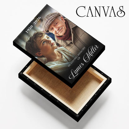 Celebrating the Life Memorial Sign Personalized - Funeral Welcome Sign, Celebration of Life Poster with Picture, Funeral Photo Display Board, In Loving Memory, Forever In Our Hearts Canvas #12 - color: Version #12