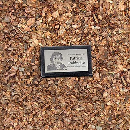PlaqueMaker Stainless Steel and Granite Memorial Headstone - Markers for Lost Family Members, Infants, Loved Ones, Friends, Dogs, Cats, and Other Family Pets. (7 x 4 x 2) - size: 7 x 4 x 2"