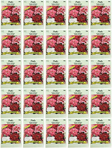Black Duck Brand Set of 25 Pinks Double Mix Flower Seed Packets! Flower Seeds in Bulk - Great for Creating The Garden of Your Dreams! (25, Pinks - Double Imperial) - color: Pinks - Double Imperial