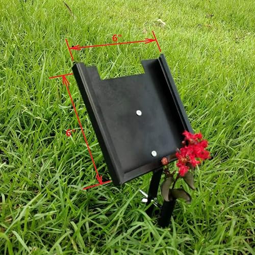Grave Marker Stand for 6"×6" Plaque, Heavy Duty Gravestone Holder,Memorial Plaque Support for Pet,Dog,Cat,Tombstone,Headstone,Garden Memorial Stone Stand - size: For 6"X6" Plaque