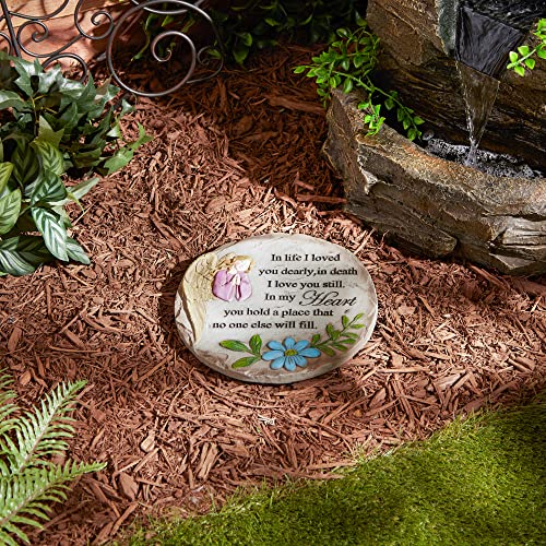 DII Memorial Stepping Stone Collection, Cement, in Life I Loved, 9.75 Diameter - color: In Life I Loved