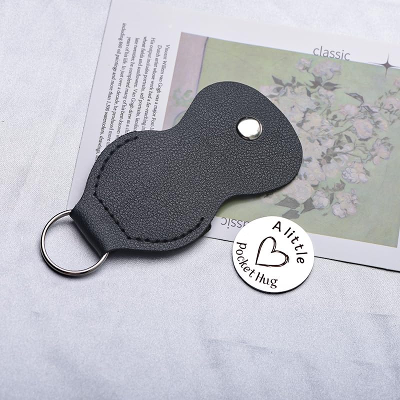 Pocket Hug Token for Women Mom Friend Birthday gifts for Her Him Long Distance Gifts for Men Dad Son Inspirational Keychain - color: To My Sister