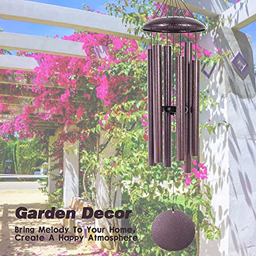 ASTARIN Wind Chimes Deep Tone, 36 Inch Large Metal Windchimes Outdoor - size: 36" Bronze