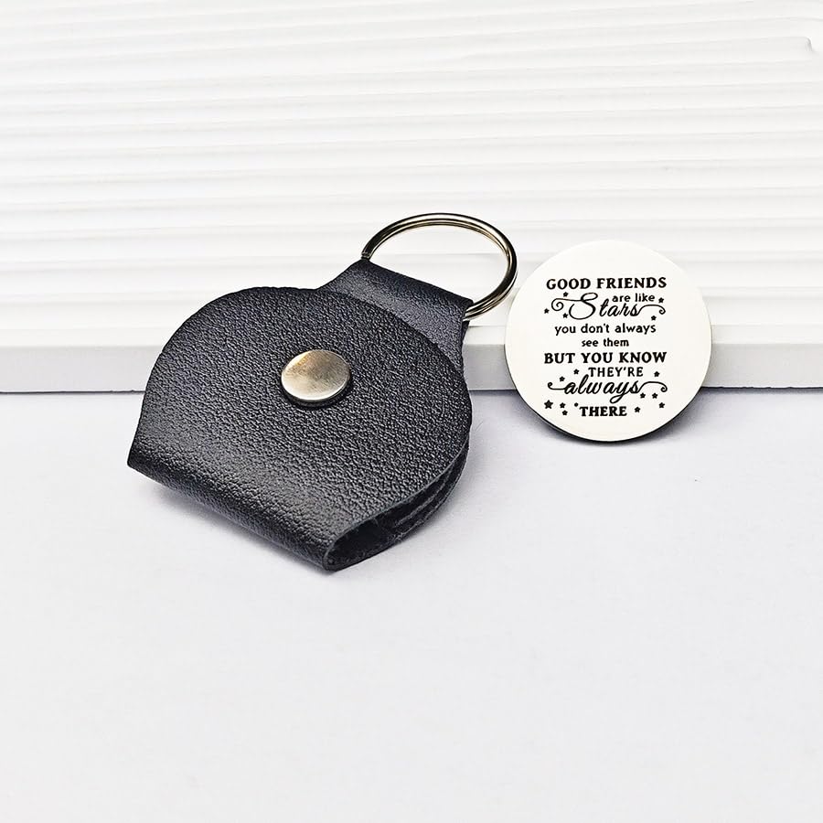 RFTWXHPN Long Distance Relationship Friendship Gifts for Women Men Pocket Hug Tokens Christmas Gift for Boyfriend Girlfriend - color: Good Friends Are Like Stars